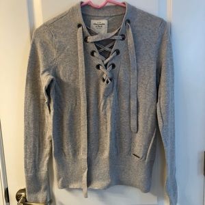 Abercrombie & Fitch Lace-up Sweater S